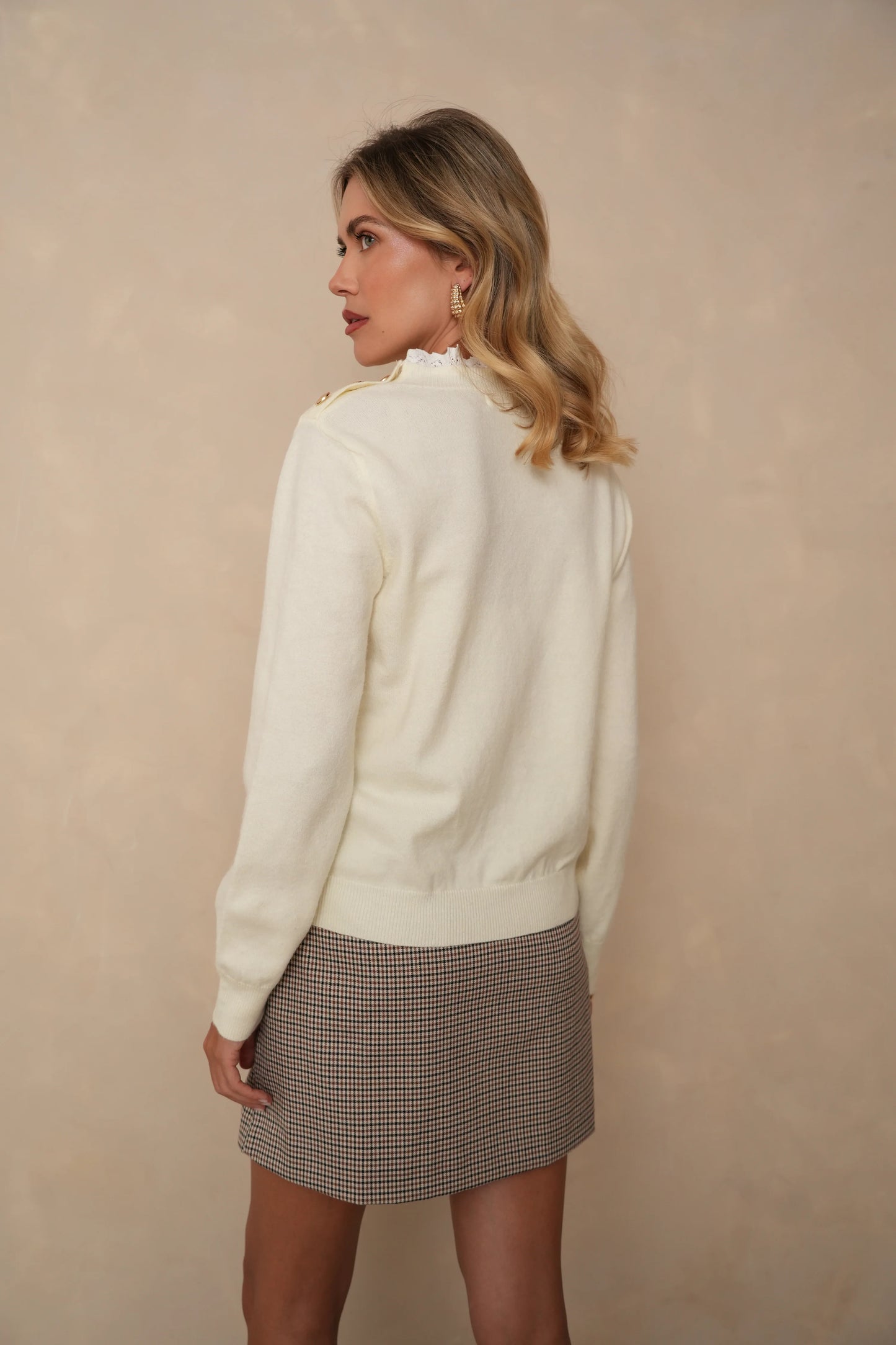Megan Beige Sweater