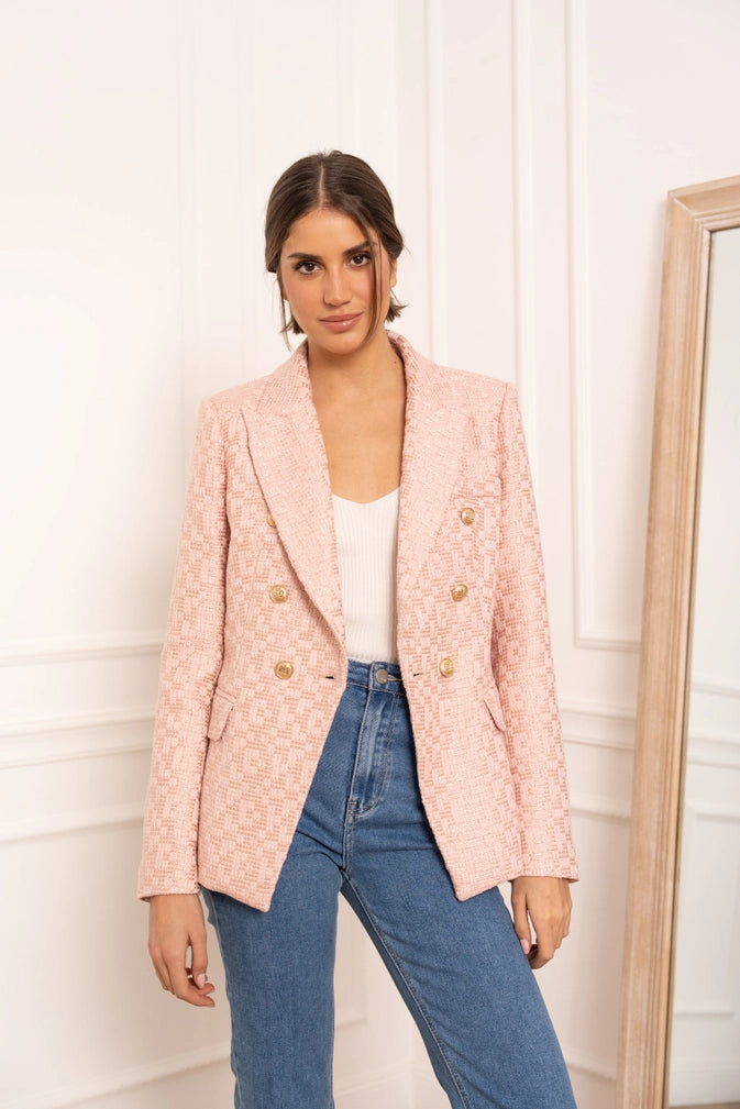 Sophia TweedBlazer - Pink
