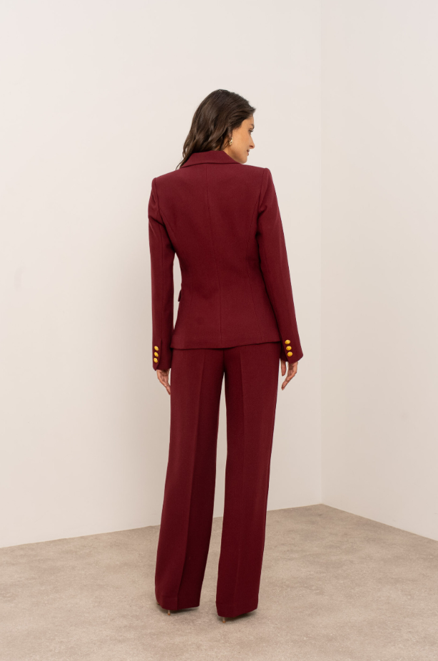 Aveline Burgundy Suit