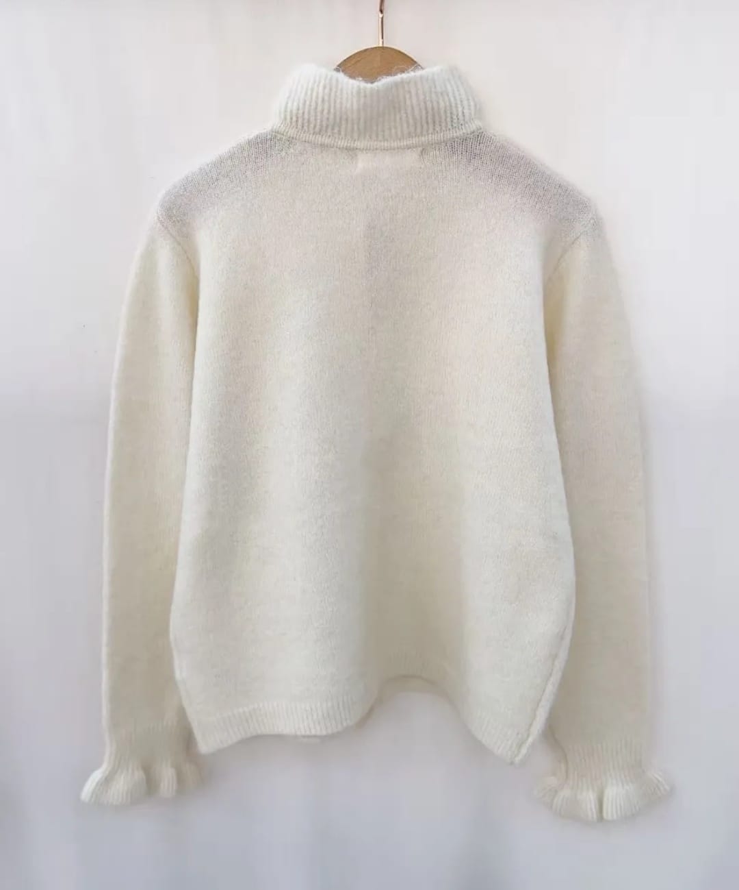 Ruffle Trim Cardigan