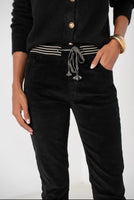 Sophie Black Cord Joggers
