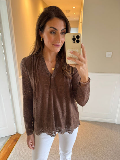 Ellie Brown Lace Blouse