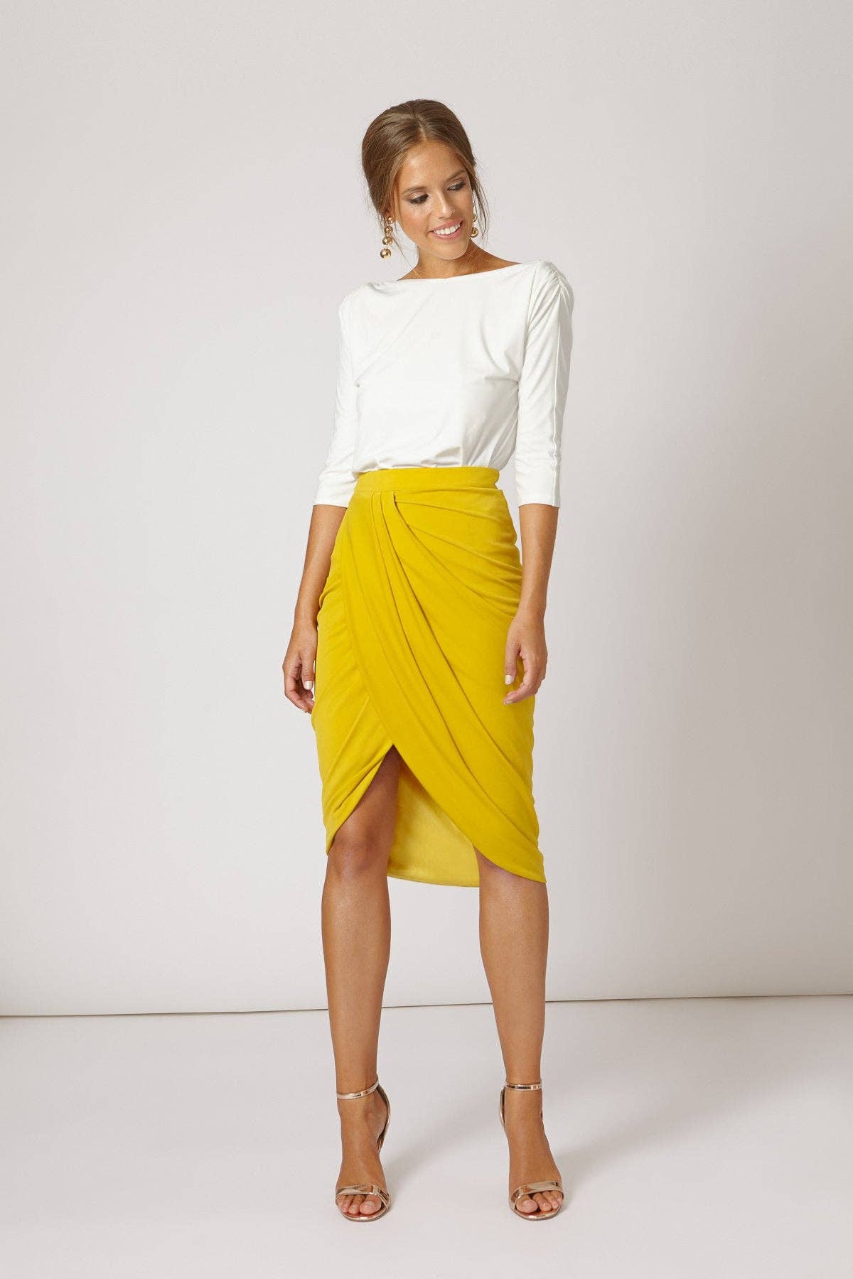 Ellen Mustard skirt