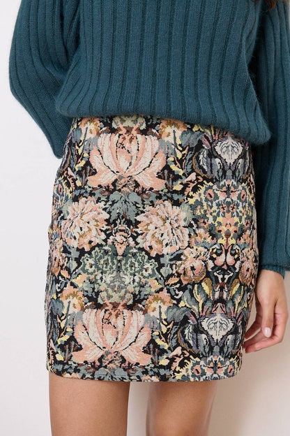 Niamh Mini Jacquard skirt