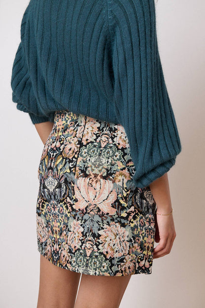 Niamh Mini Jacquard skirt