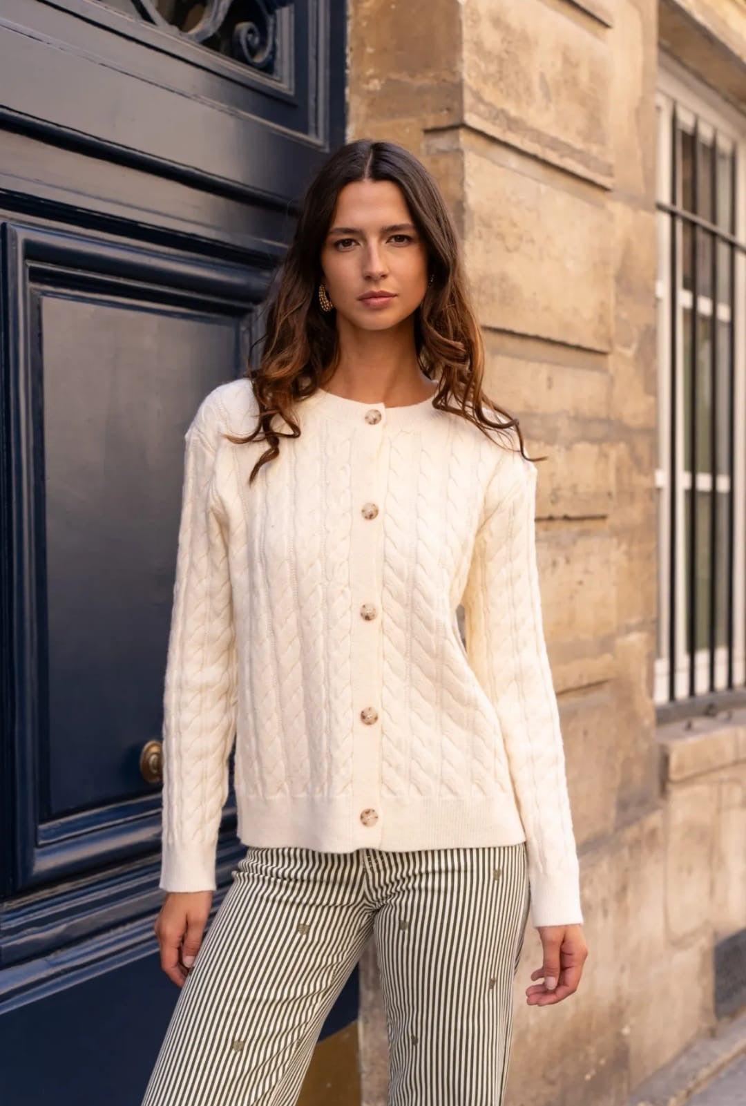 Classic Cream Cardigan