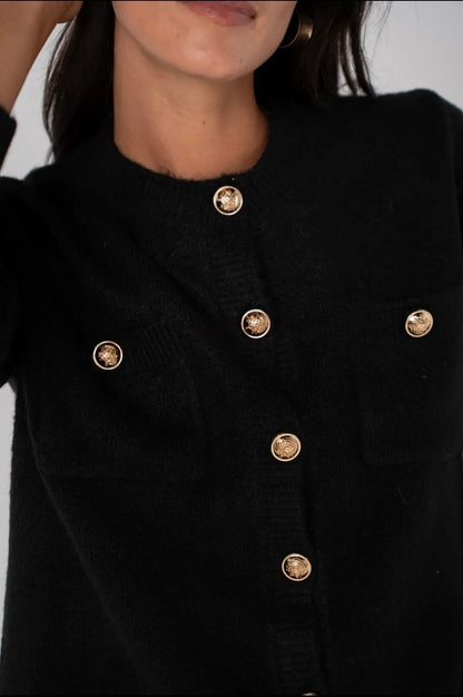 Gold Button Cardigan