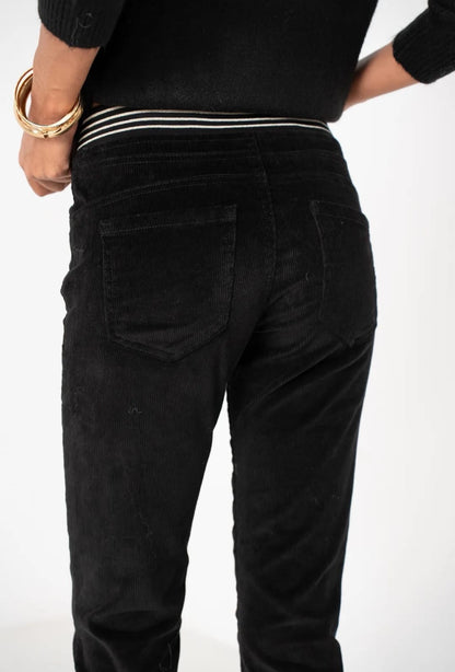Sophie Black Cord Joggers