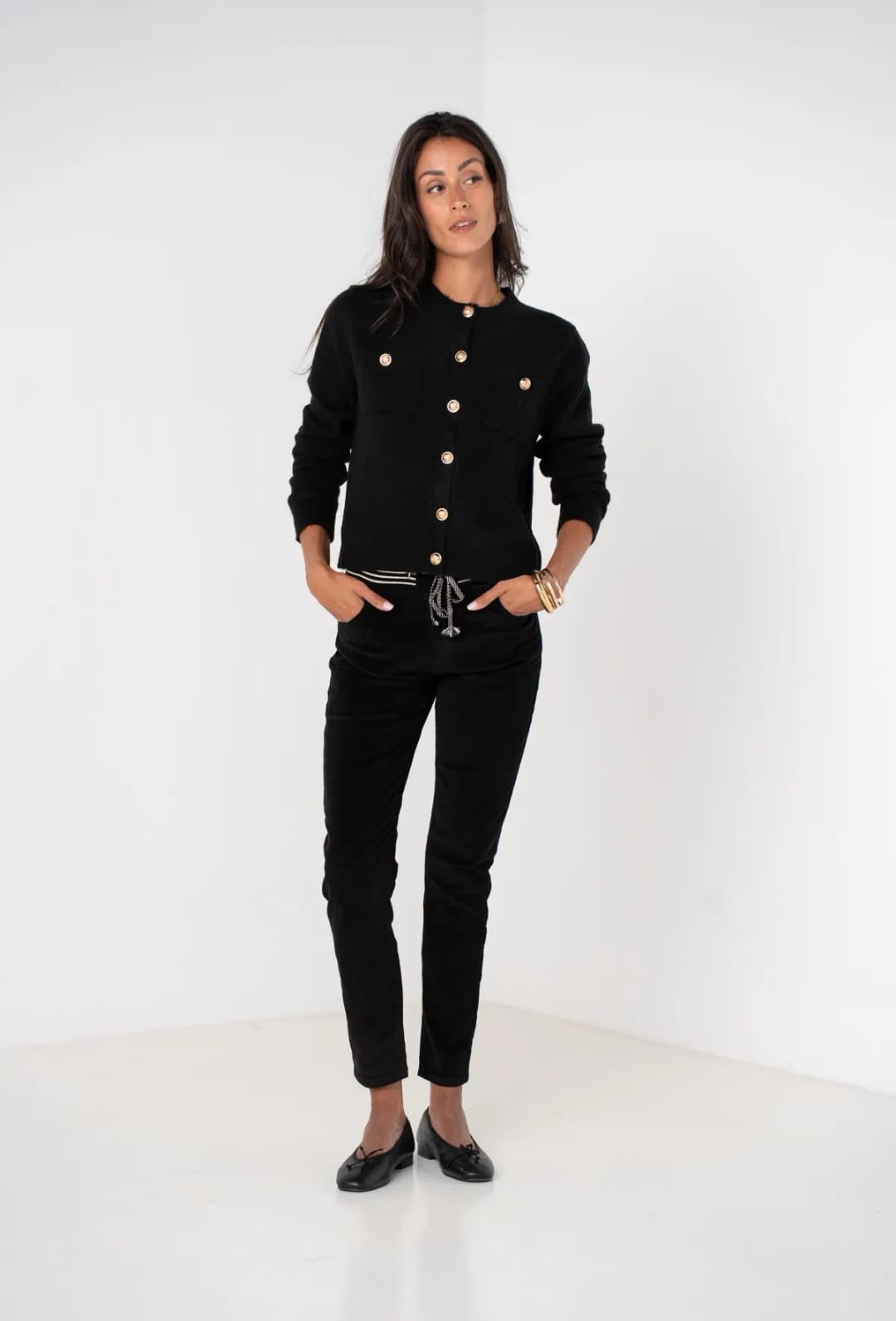 Gold Button Cardigan