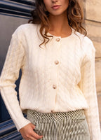 Classic Cream Cardigan