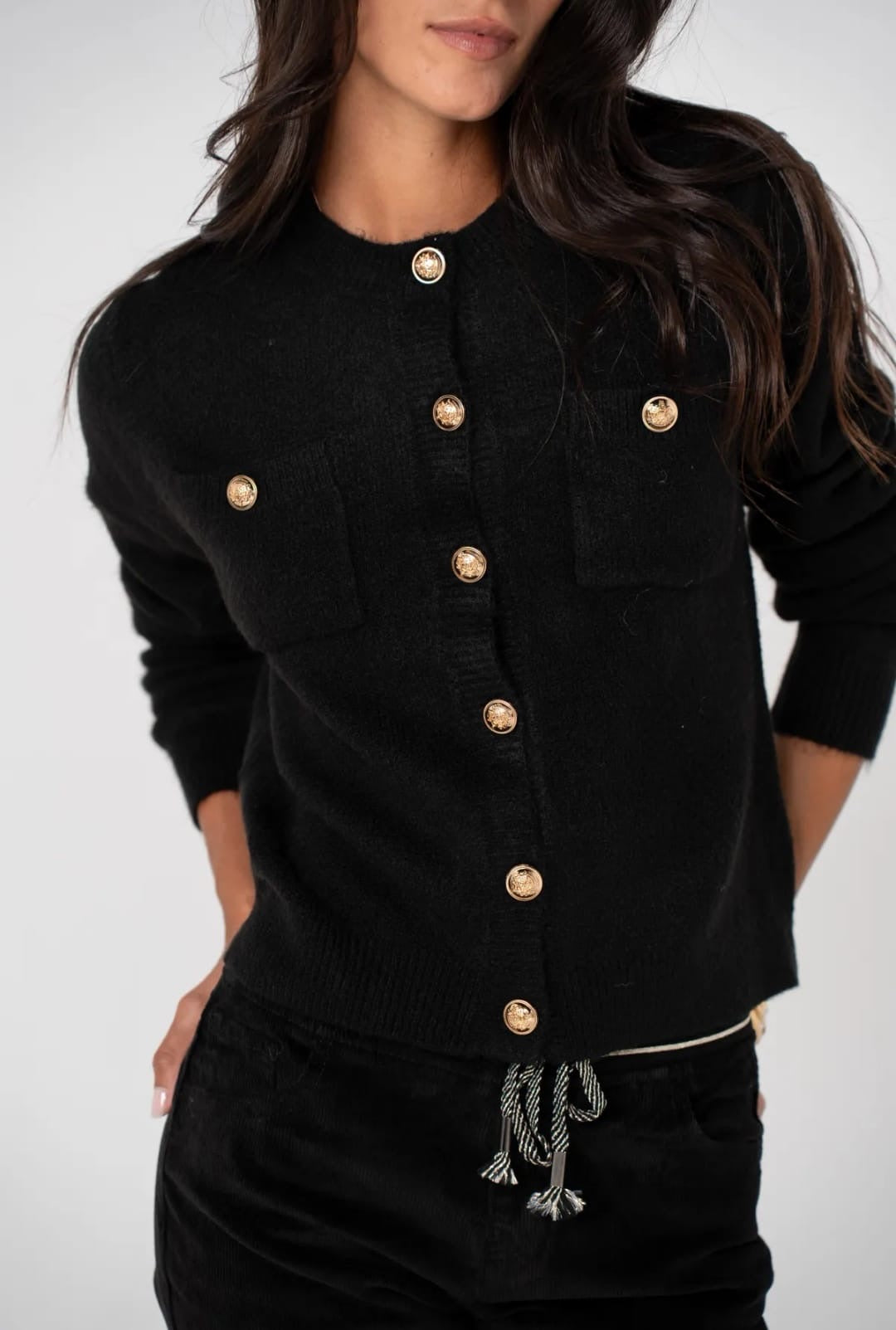 Gold Button Cardigan