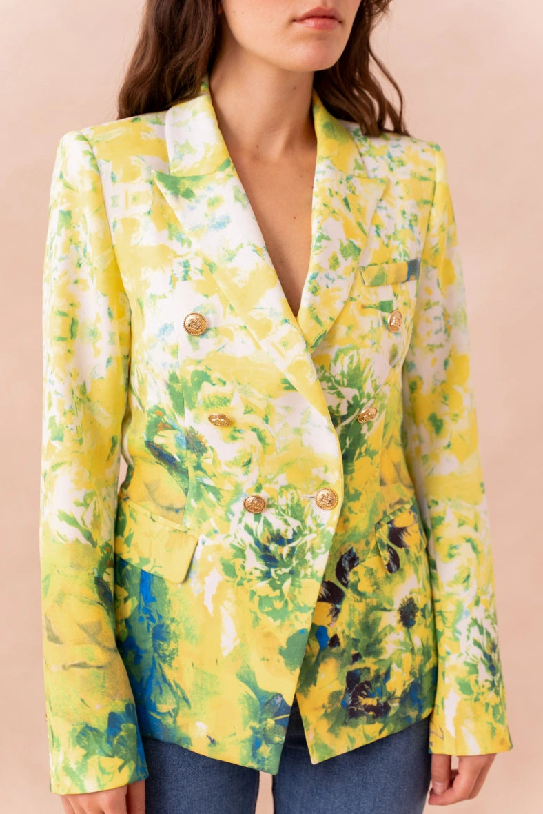 Floral Fitted Blazer