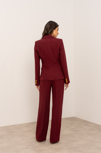 Aveline Burgundy Suit