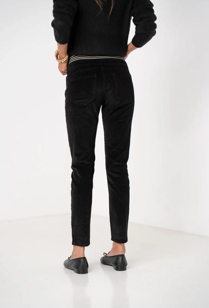 Sophie Black Cord Joggers