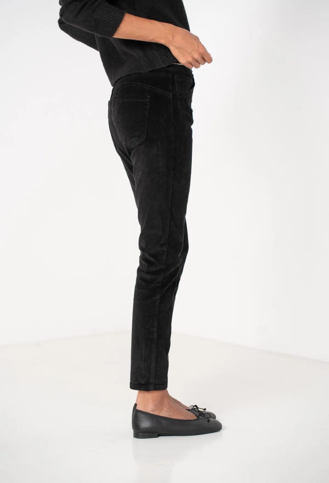 Sophie Black Cord Joggers