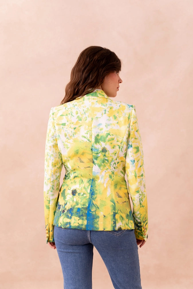 Floral Fitted Blazer