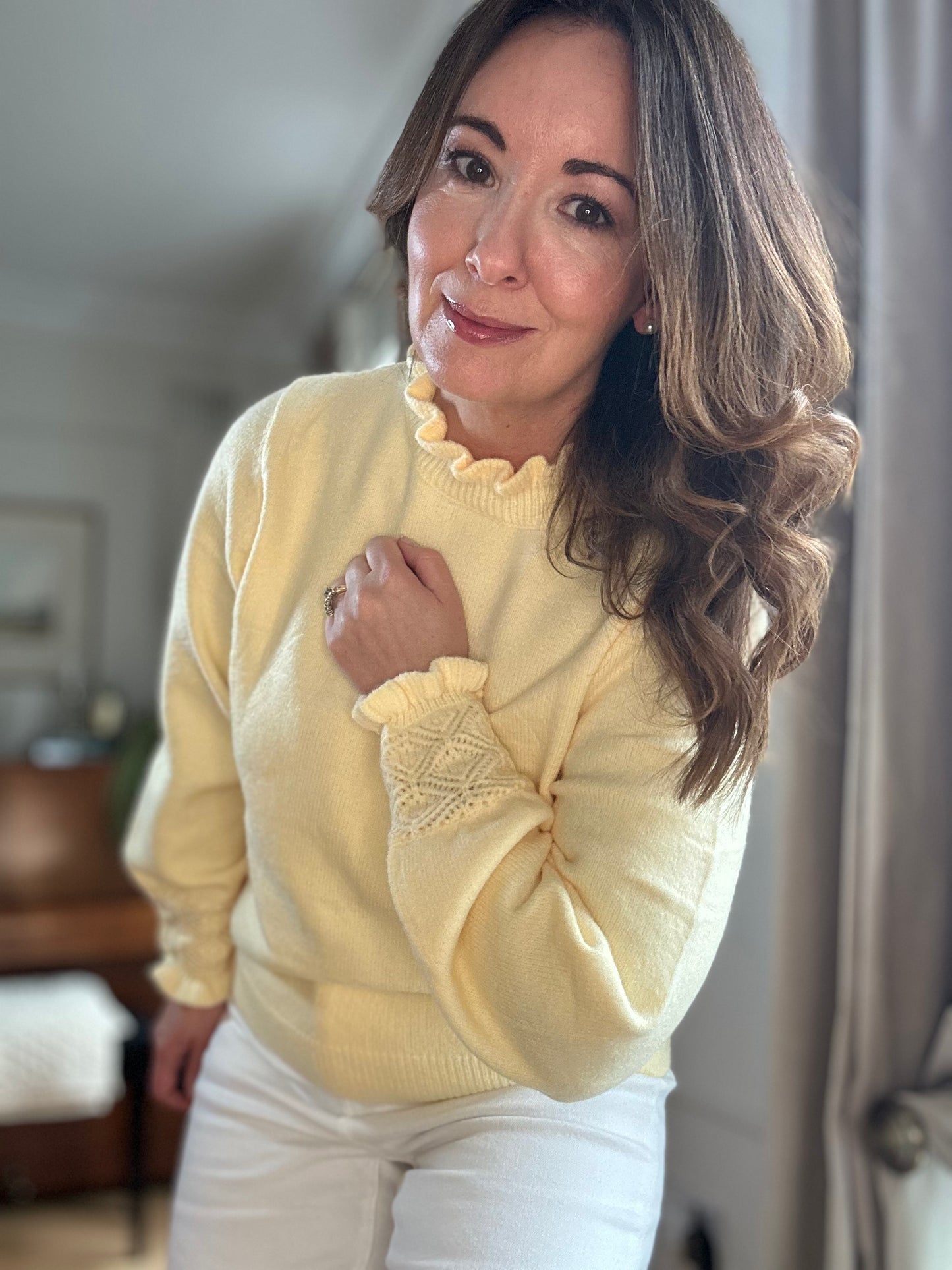 Lemon Sleeve Detail Sweater