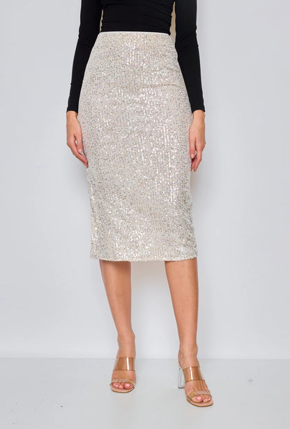 Gold Sequin Skirt