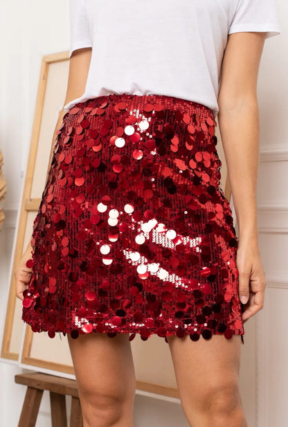 Burgundy Sequin Mini