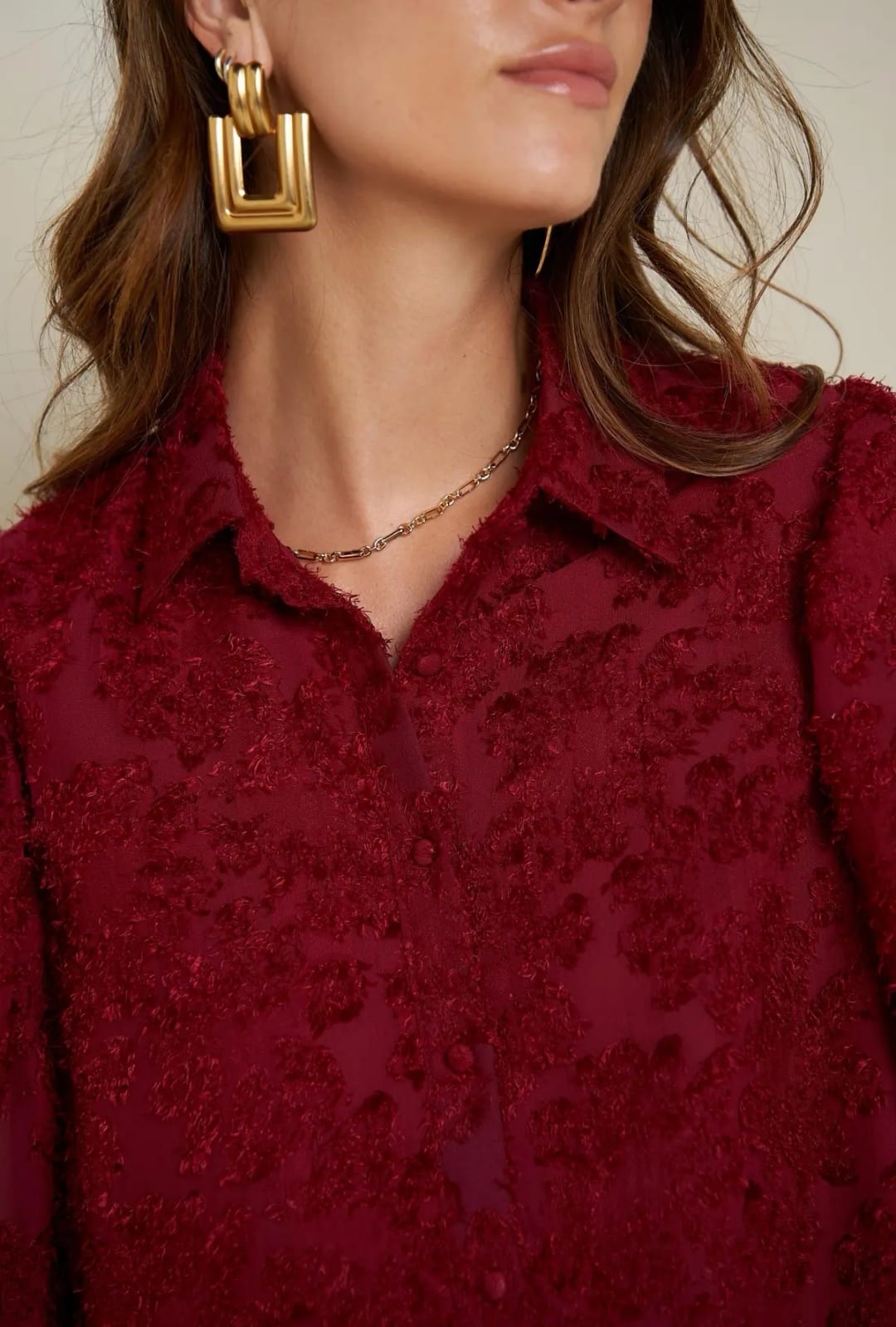 Josette Burgundy Blouse