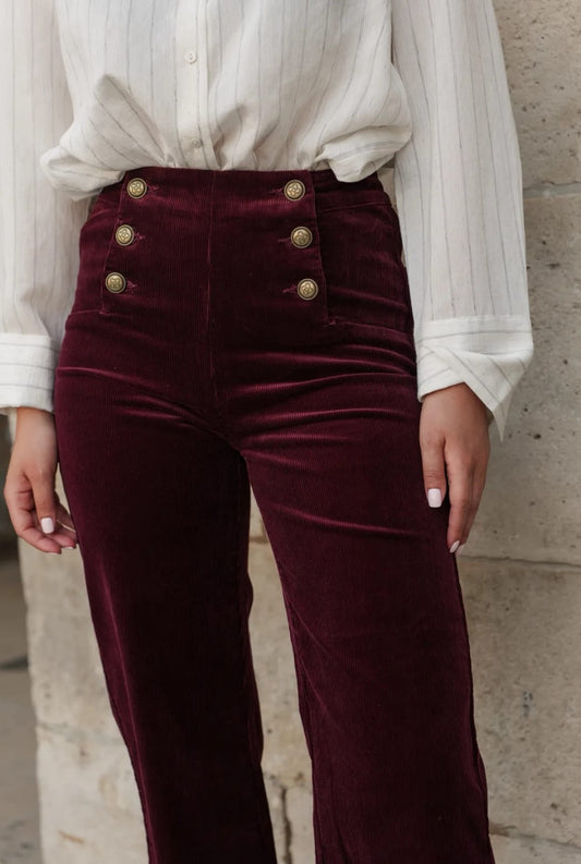 Bordeaux Victoria Velvet Touch Cords