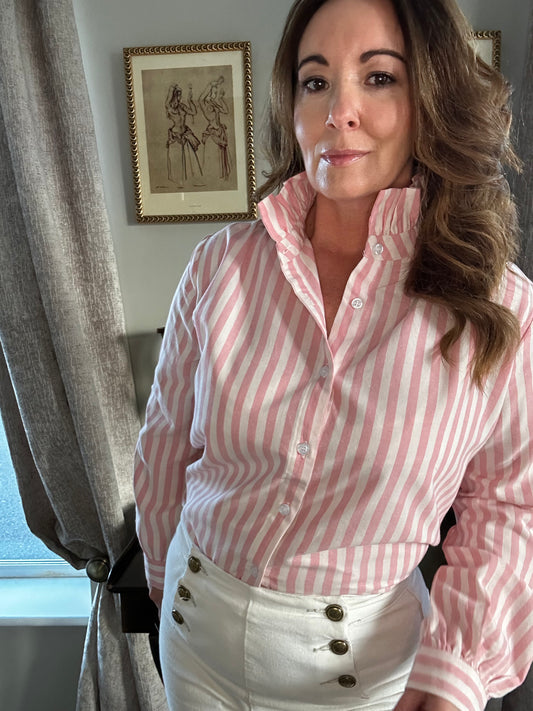 Lola Pink Stripped Blouse