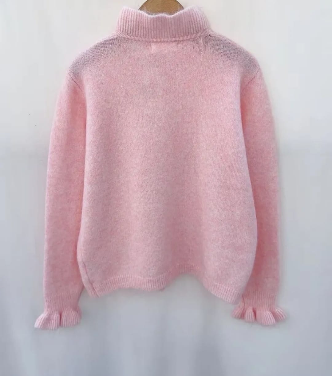 Ruffle Trim Cardigan