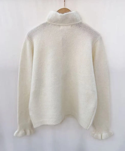 Ruffle Trim Cardigan