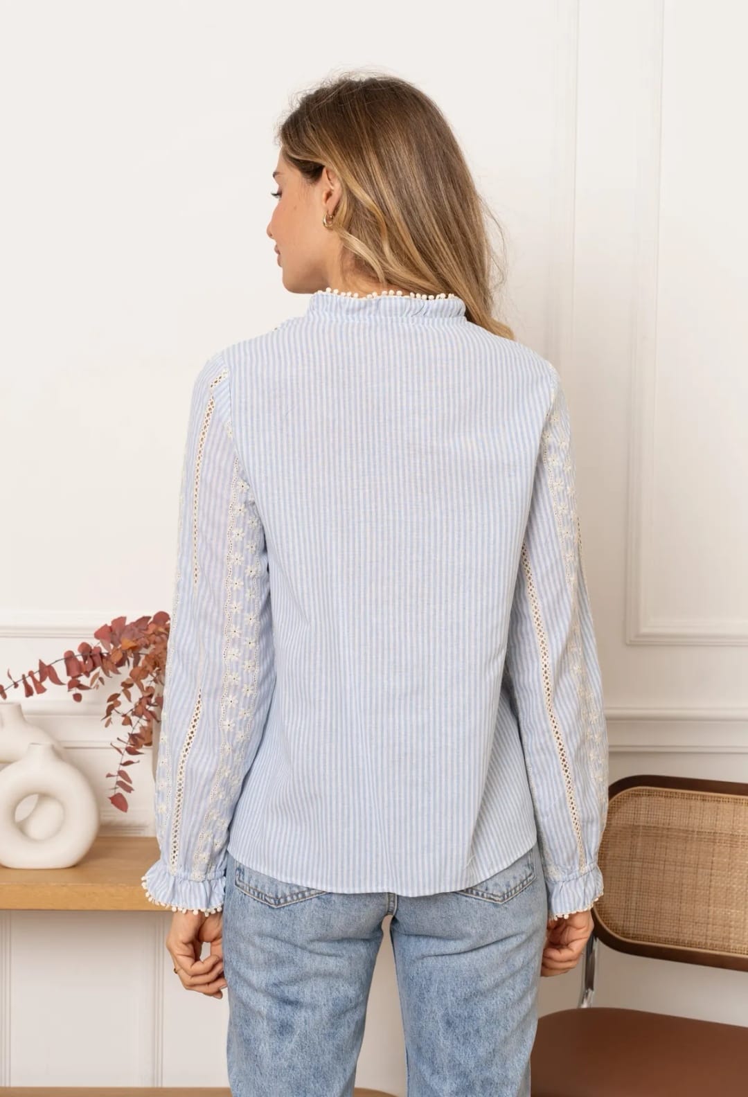 Blue Freya Blouse