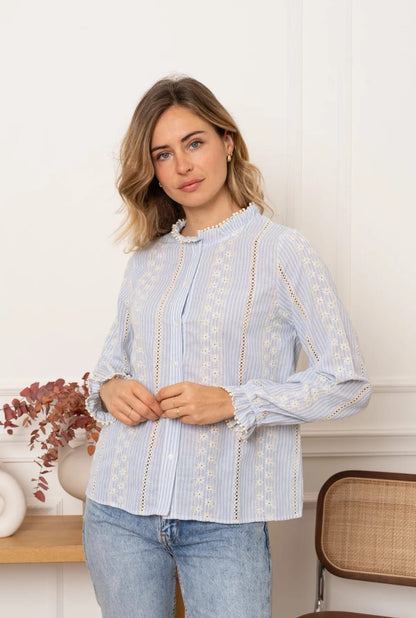 Blue Freya Blouse