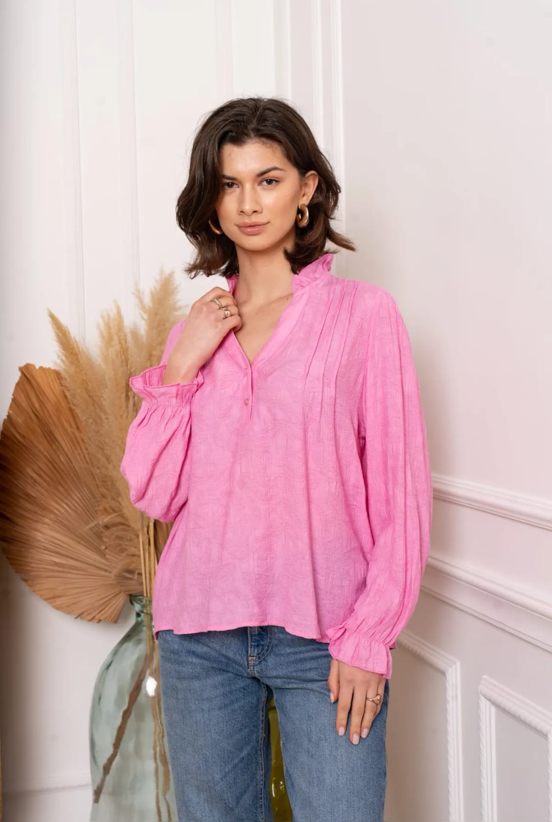 Fuchsia Pink Top