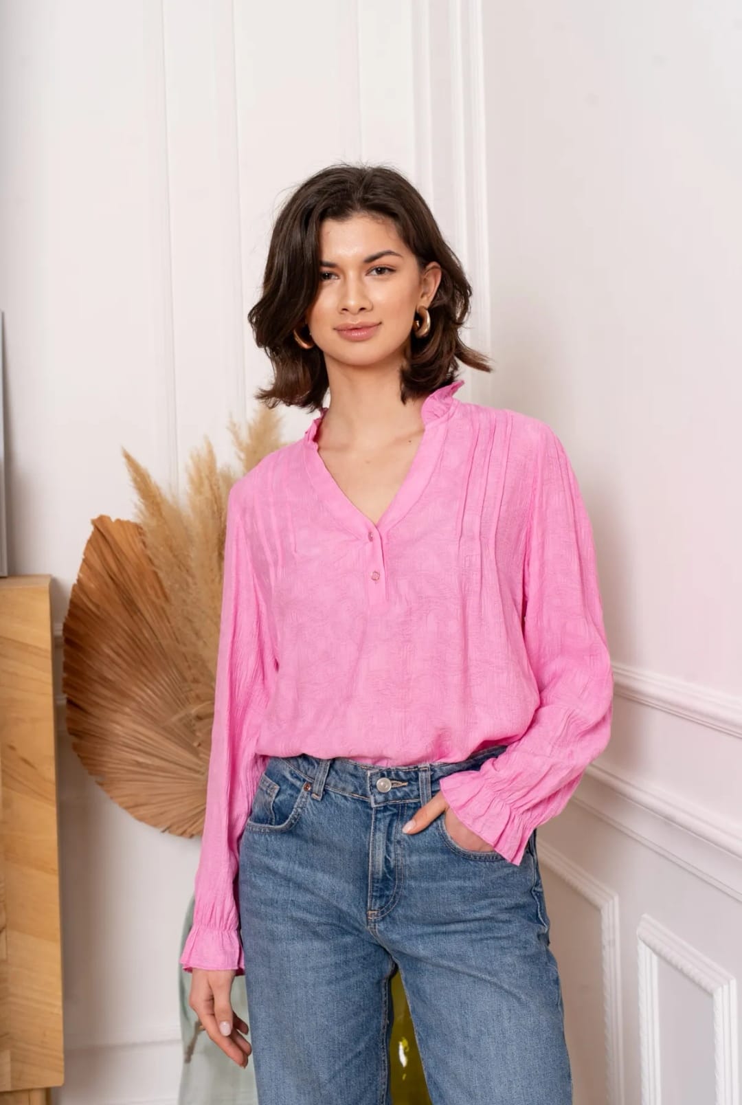 Fuchsia Pink Top