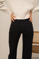 Black Straight Leg Jeans