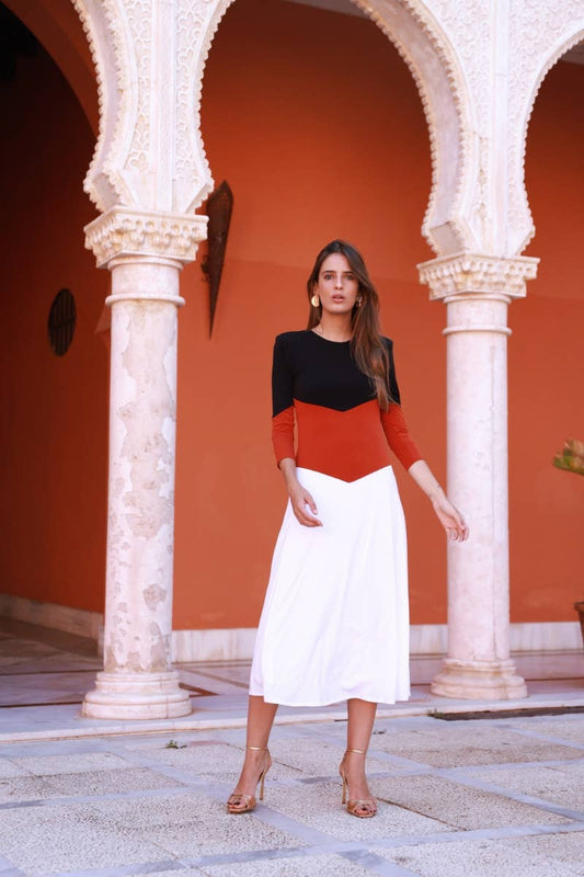 Venus Tricolor Dress
