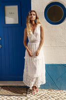 Athena Long Lace Summer Dress