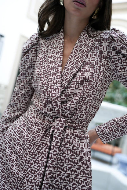 Clara Retro Print Suit